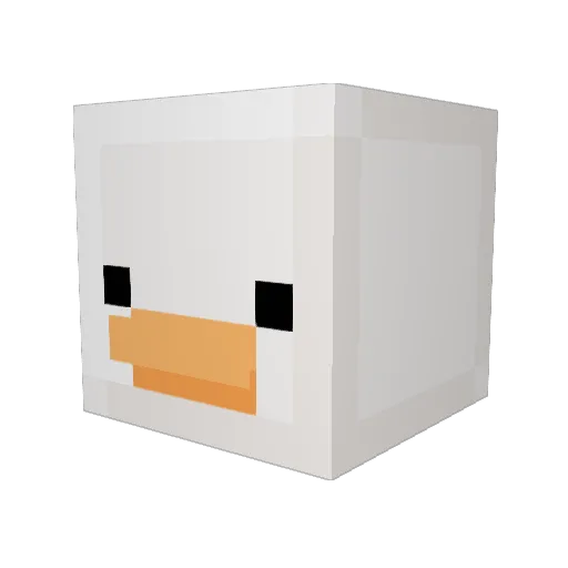 AvaSippin Minecraft avatar head, 3D render