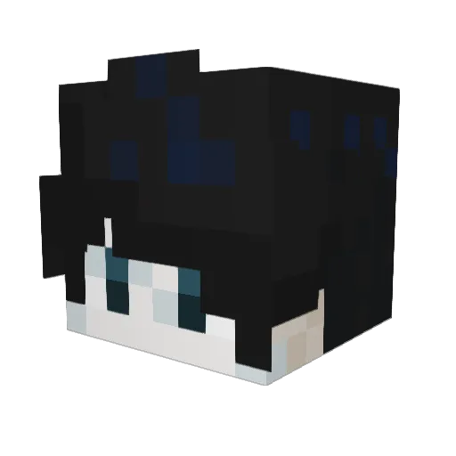 AvaWoodward Minecraft avatar head, 3D render