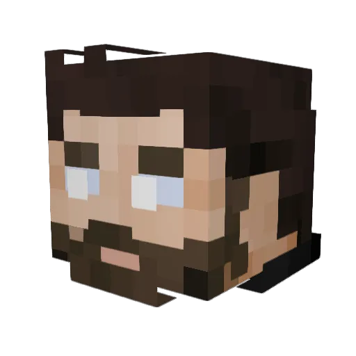 Ava_Kris_Tyson Minecraft avatar head, 3D render