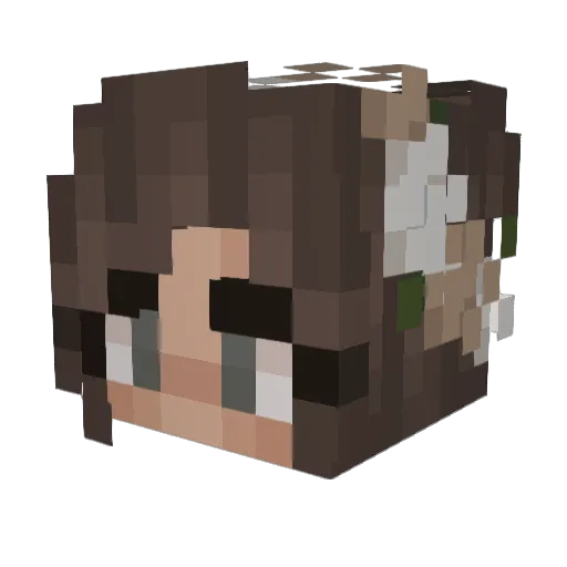 Ava_Maver Minecraft avatar head, 3D render
