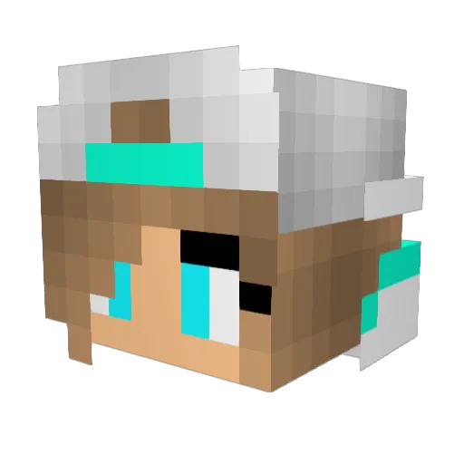 Avabear23 Minecraft avatar head, 3D render