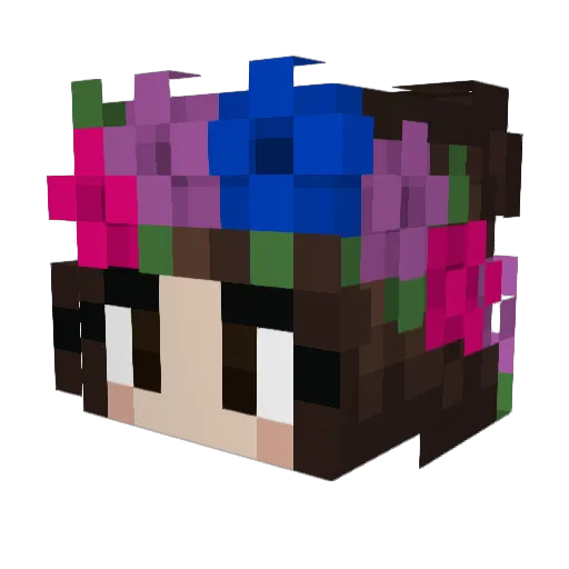 Avabobava123 Minecraft avatar head, 3D render