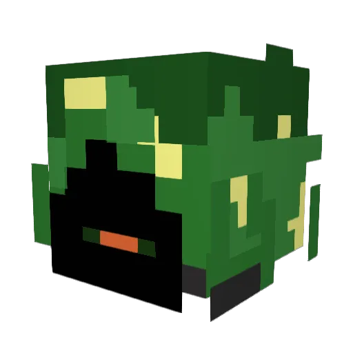 AvacdoXP Minecraft avatar head, 3D render