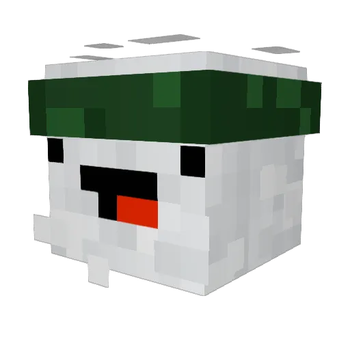 AvacodoHandroll Minecraft avatar head, 3D render