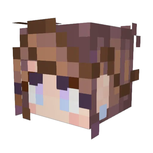 Avadarian Minecraft avatar head, 3D render