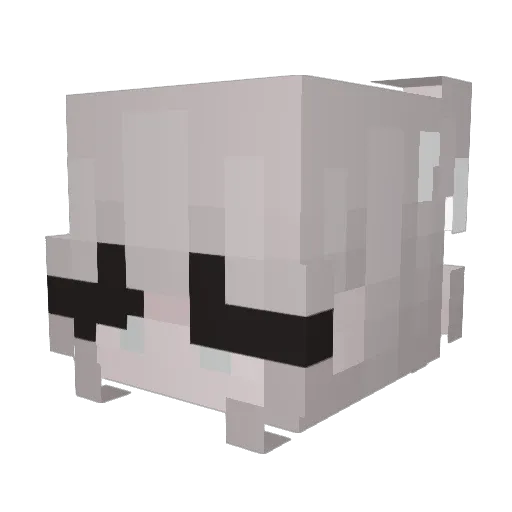 Avady Minecraft avatar head, 3D render
