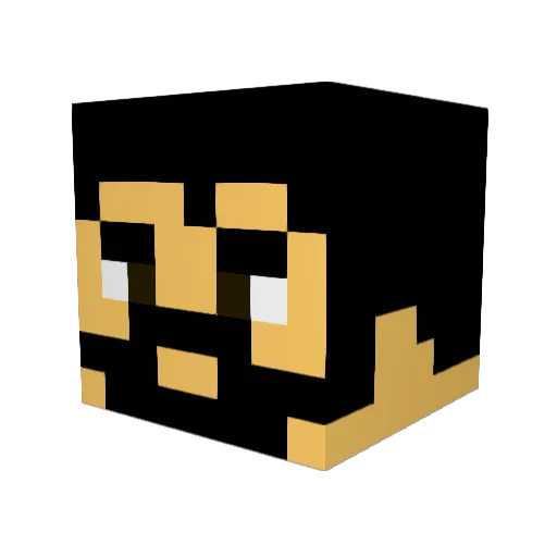 Avaiche Minecraft avatar head, 3D render