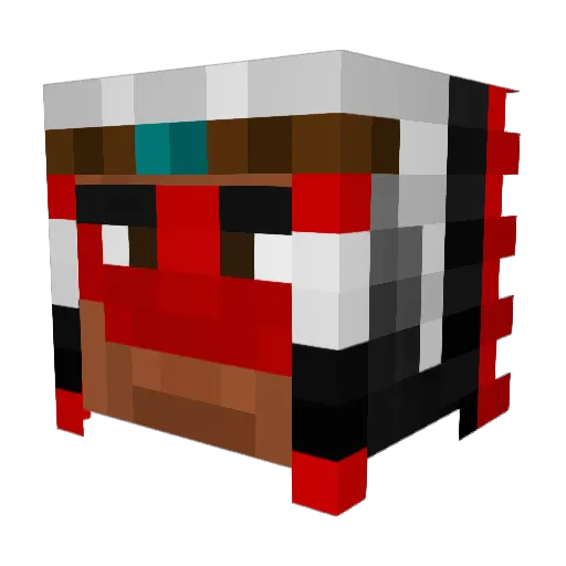 AvalancheOmega Minecraft avatar head, 3D render