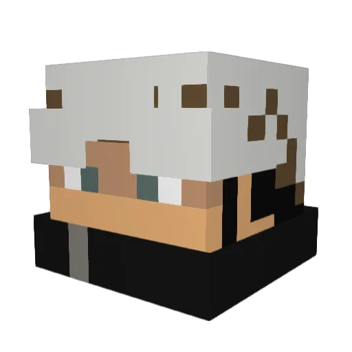 Avaleg Minecraft avatar head, 3D render