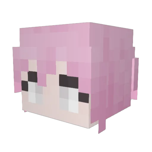 Avalokitsvara Minecraft avatar head, 3D render