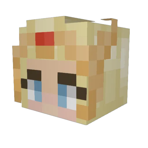 AvalonAero Minecraft avatar head, 3D render