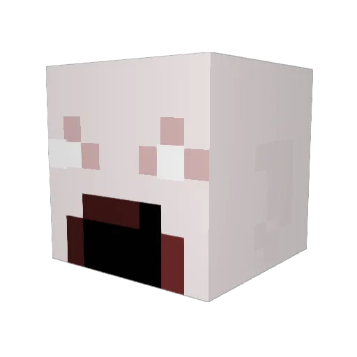 AvalonGrease Minecraft avatar head, 3D render