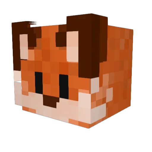 AvalonsFallen Minecraft avatar head, 3D render