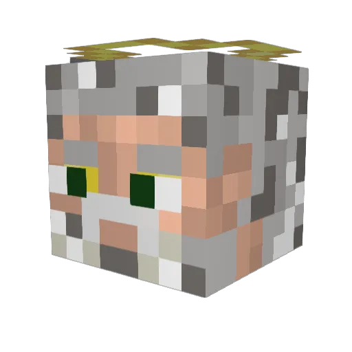 AvalorJT Minecraft avatar head, 3D render