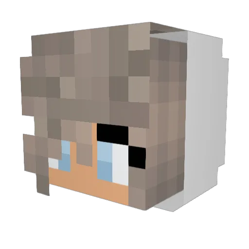 AvaloxHD Minecraft avatar head, 3D render