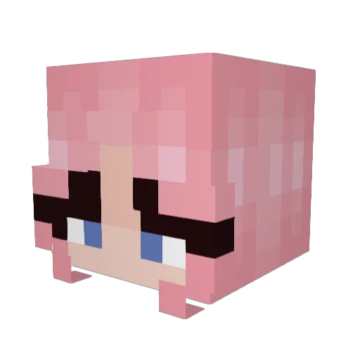 Avalynlyn Minecraft avatar head, 3D render