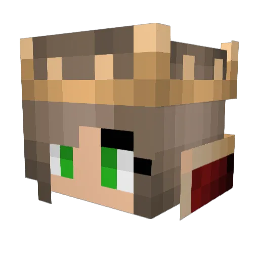 AvalynnNL Minecraft avatar head, 3D render