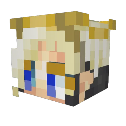 Avan7310 Minecraft avatar head, 3D render