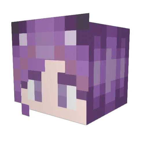 AvanaKat Minecraft avatar head, 3D render