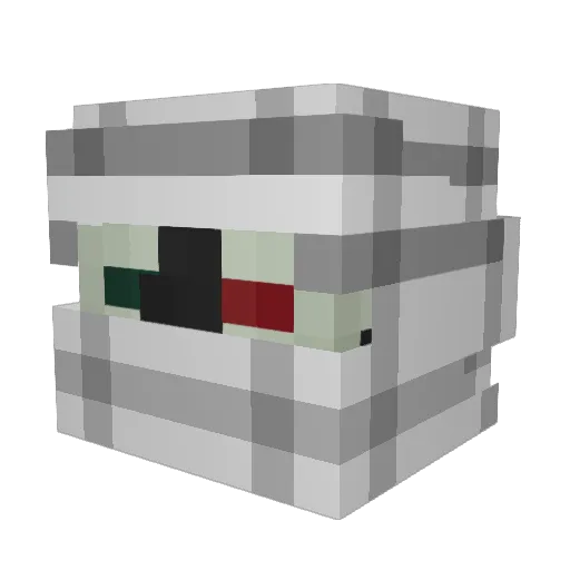 Avanguardian Minecraft avatar head, 3D render
