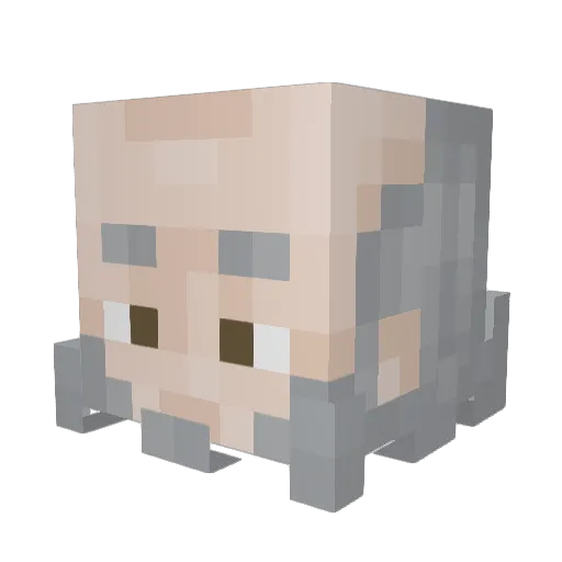 Avanstarwa Minecraft avatar head, 3D render