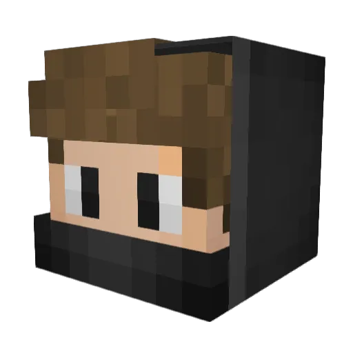 Avantarr Minecraft avatar head, 3D render