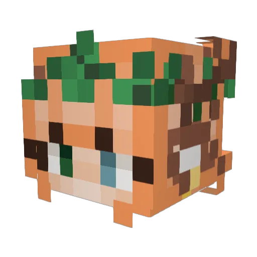 Avanthe Minecraft avatar head, 3D render