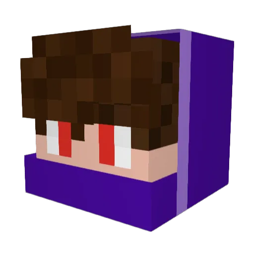 Avanti50 Minecraft avatar head, 3D render