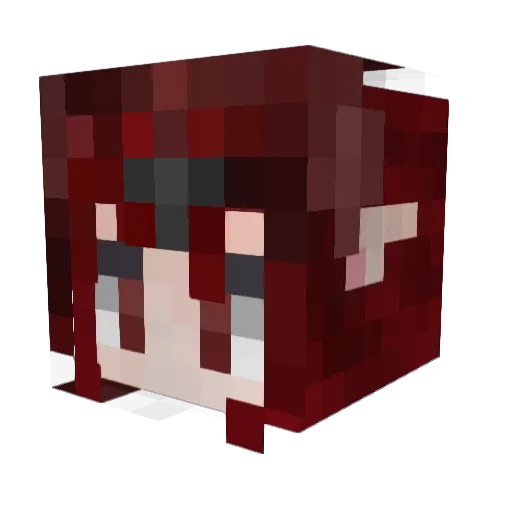 Avaquetv2 Minecraft avatar head, 3D render