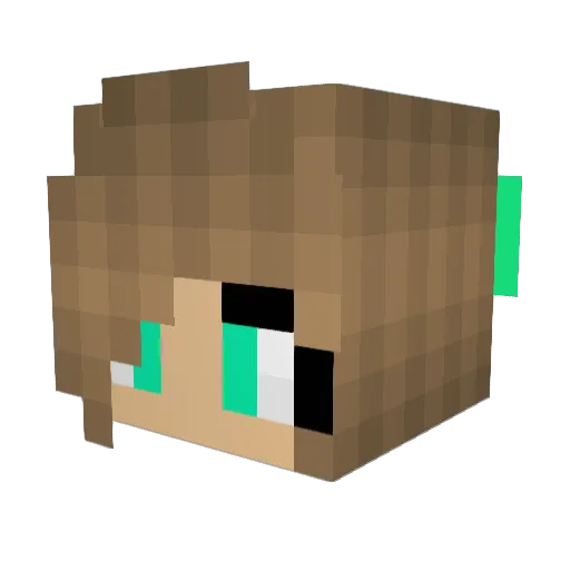 Avar04 Minecraft avatar head, 3D render