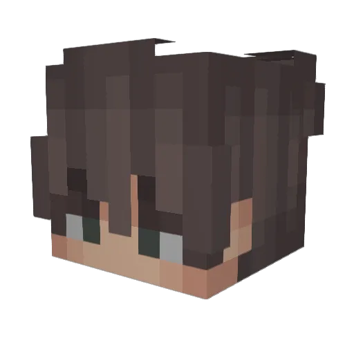 Avaroon_ Minecraft avatar head, 3D render