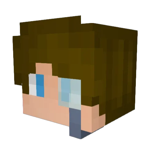 Avase_artz Minecraft avatar head, 3D render