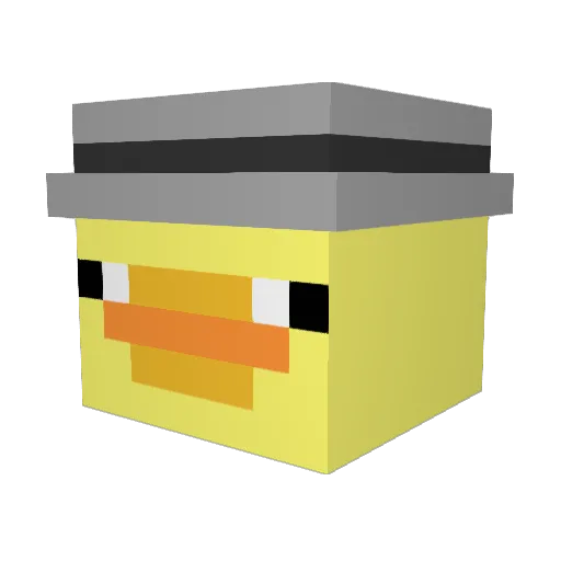 AvastZero1 Minecraft avatar head, 3D render
