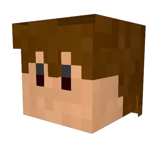Avaunn Minecraft avatar head, 3D render
