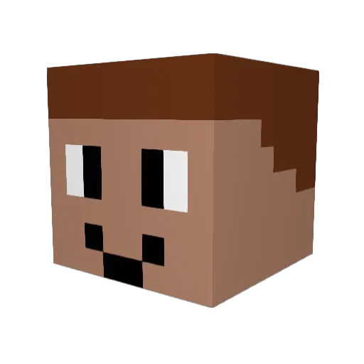 Avciatay Minecraft avatar head, 3D render