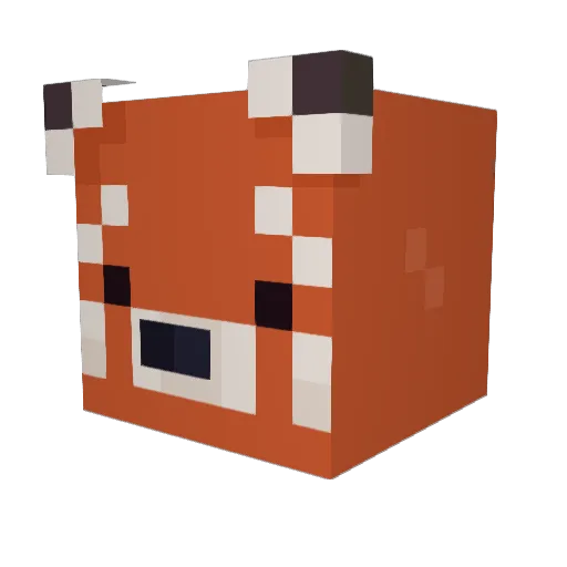 Avdolius Minecraft avatar head, 3D render