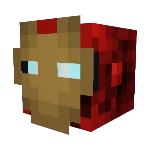Ave2011 Minecraft avatar head, 3D render