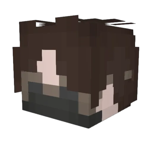 AveXT Minecraft avatar head, 3D render