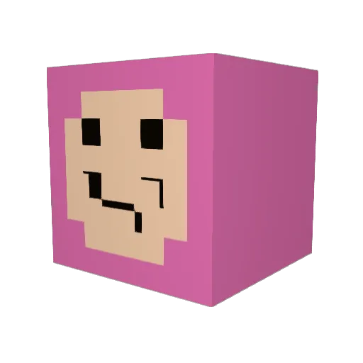 Aveballs246 Minecraft avatar head, 3D render