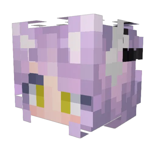 AveeRS Minecraft avatar head, 3D render
