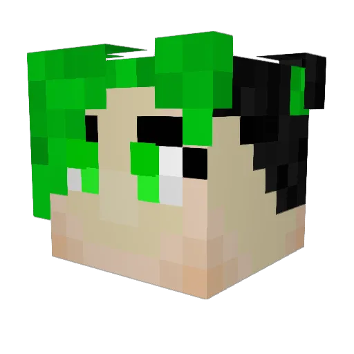 Avelaisa Minecraft avatar head, 3D render