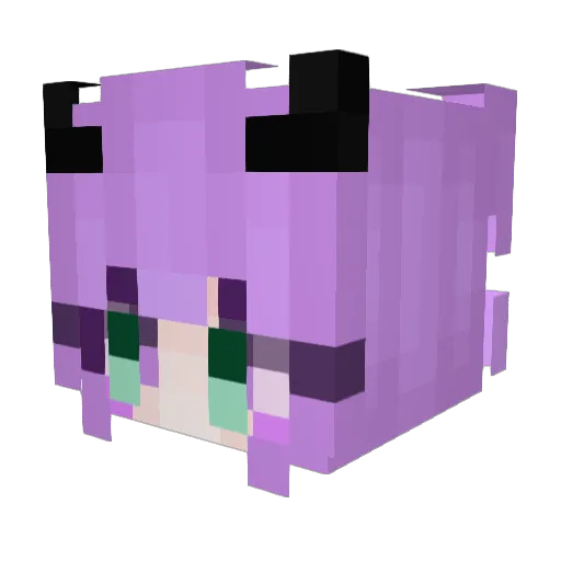 Avelyra Minecraft avatar head, 3D render