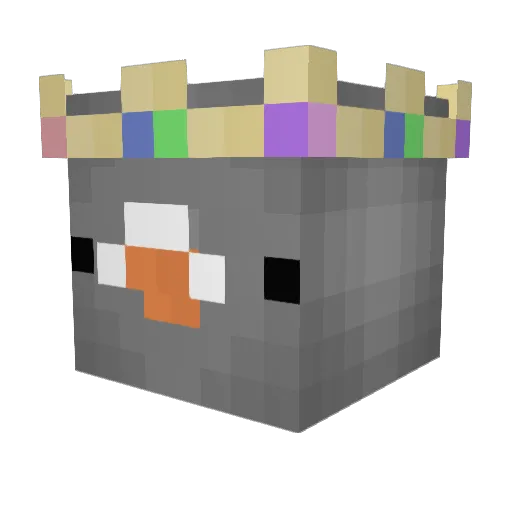 Avem8 Minecraft avatar head, 3D render