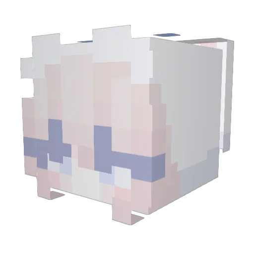 AvenLia Minecraft avatar head, 3D render