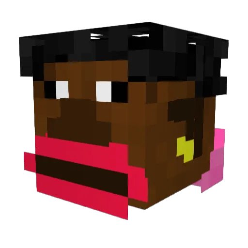 AvenParaguas69 Minecraft avatar head, 3D render