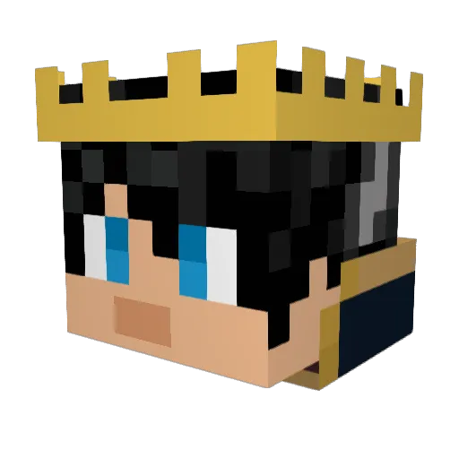 Aven_POG Minecraft avatar head, 3D render