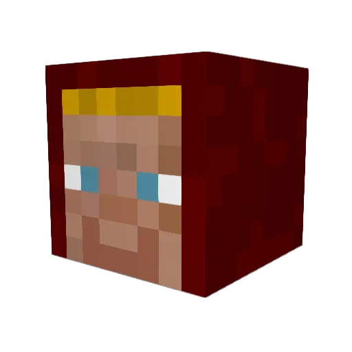 AvenaLynn Minecraft avatar head, 3D render