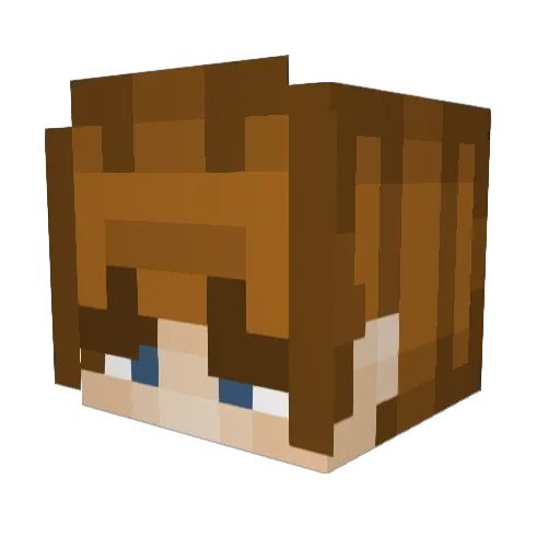 Avenadi Minecraft avatar head, 3D render