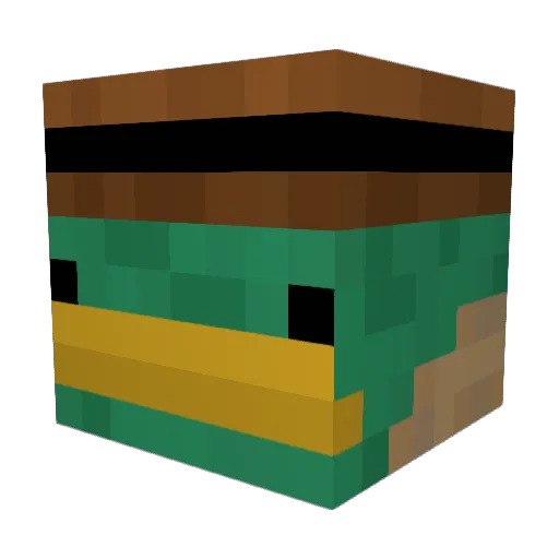 Avenaei Minecraft avatar head, 3D render
