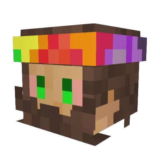 Aveneay Minecraft avatar head, 3D render